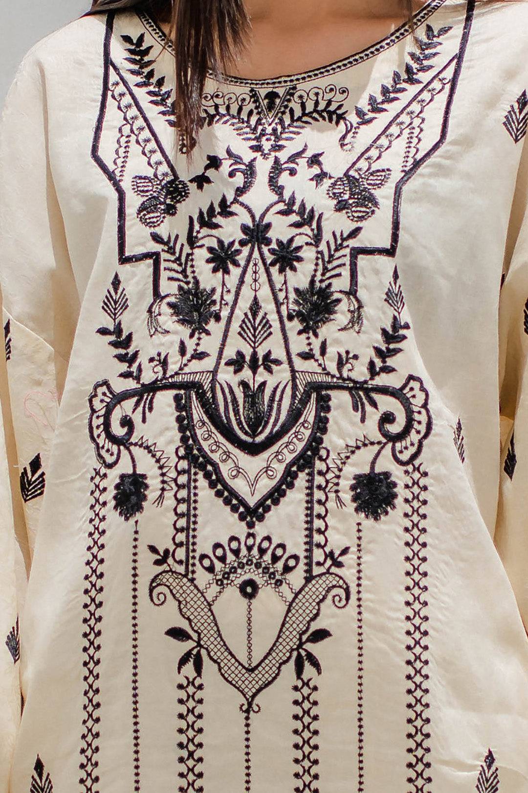 Zellbury | Unstitched 2 Piece Jacquard | Embroidered Shirt Shalwar - 0657 by Maria Faisal - Registered Vendor of : Zellbury Women - type : Signature Unstitched - 100% original wedding dresses