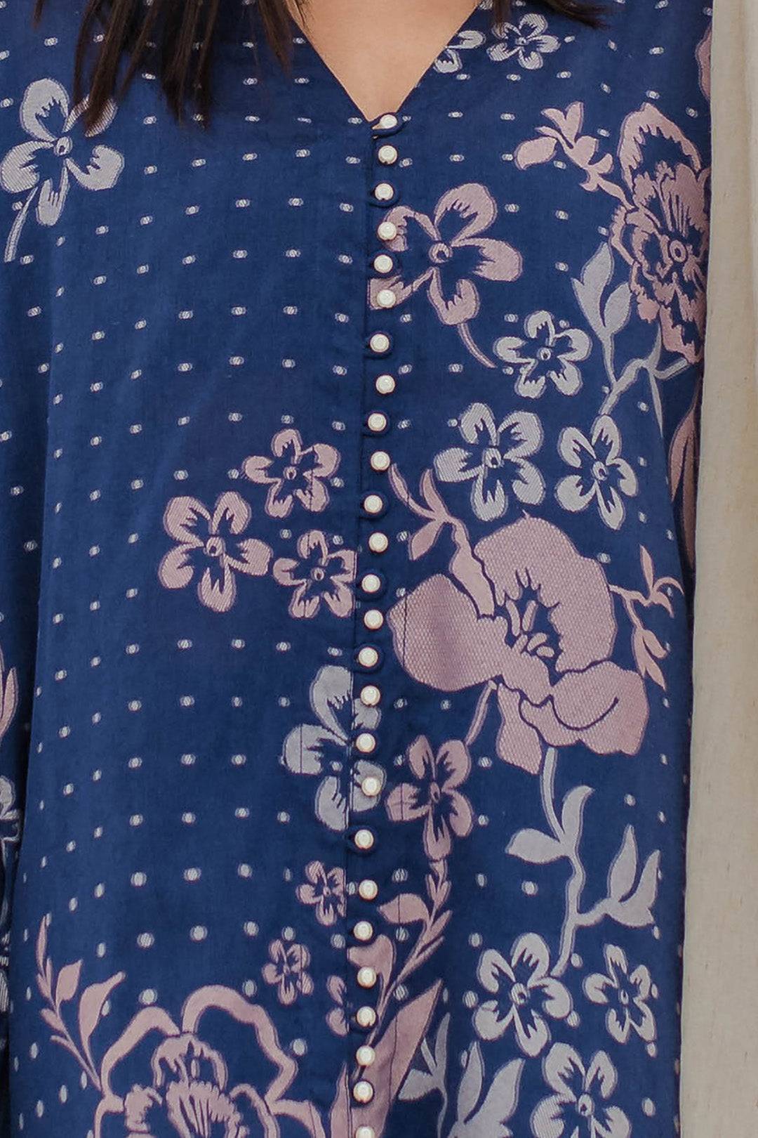 Zellbury | Unstitched 2 Piece Blue | Embroidered Shirt Shalwar - 0672 by Maria Faisal - Registered Vendor of : Zellbury Women - type : Signature Unstitched - 100% original wedding dresses