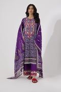 Zellbury | Unstitched 3 Piece Lawn | Embroidered Shirt Shalwar Dupatta - 0196 - Designer Dress with Intricate embroidery and embellishments. Shop elegent wedding dress at Maria Faisal.