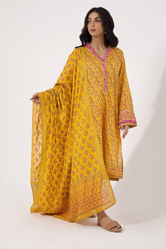 Zellbury | Unstitched 3 Piece Lawn | Embroidered Shirt Shalwar Dupatta - 0199 by Maria Faisal - Registered Vendor of : Zellbury Women - type : Signature Unstitched - 100% original wedding dresses