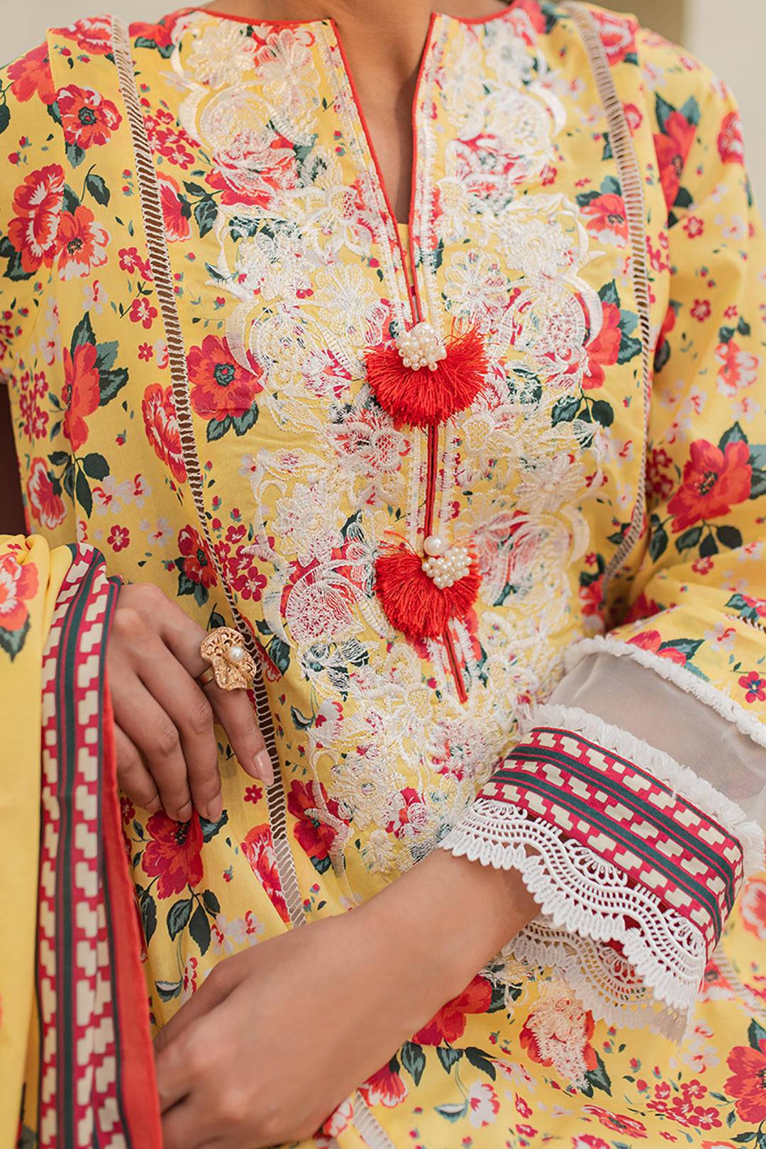 Zellbury | Unstitched 2 Piece Lawn | Embroidered Shirt Dupatta - 1168 by Maria Faisal - Registered Vendor of : Zellbury Women - type : Essential Unstitched - 100% original wedding dresses
