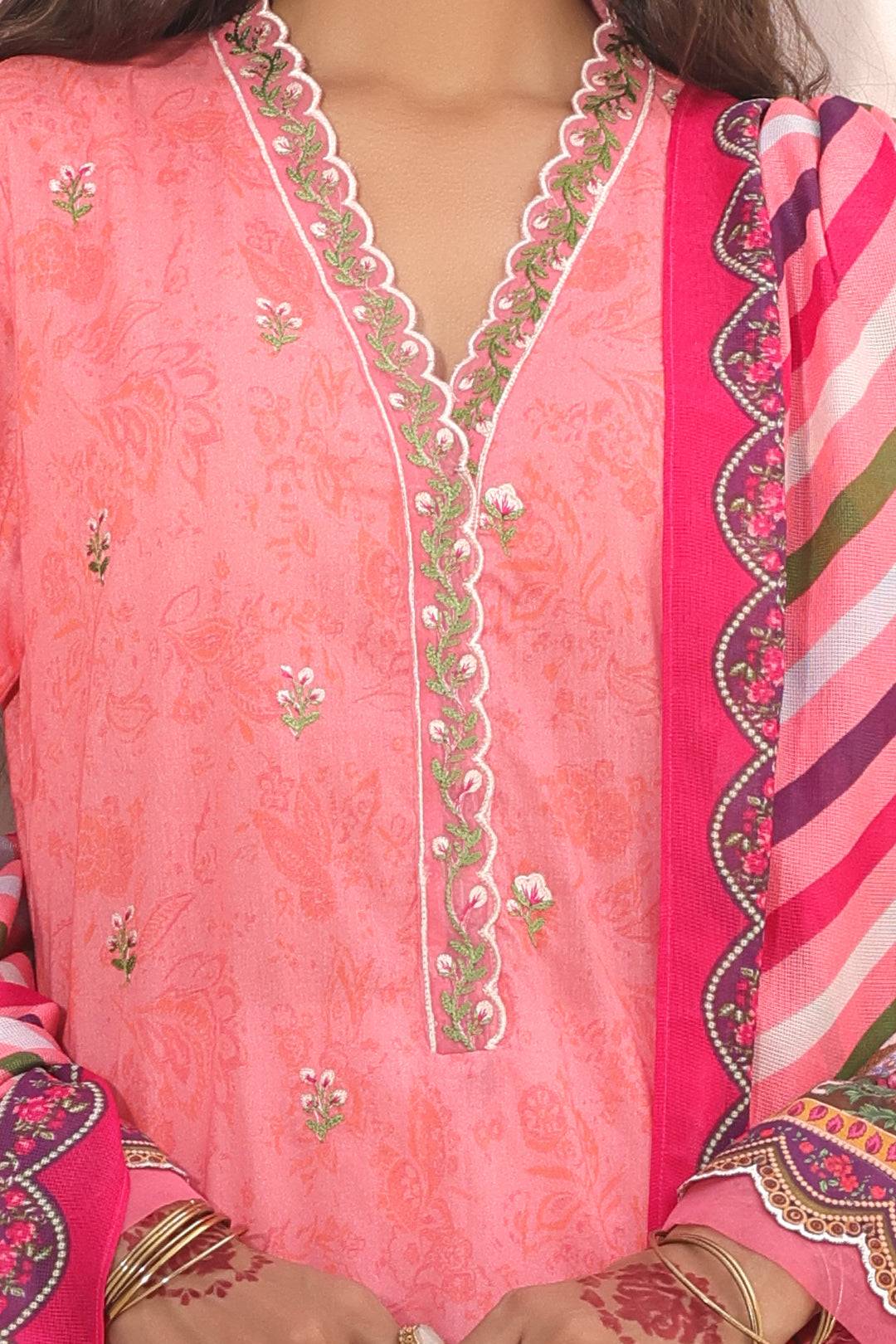 Zellbury | Unstitched 2 Piece Lawn | Embroidered Shirt Dupatta - 1658 by Maria Faisal - Registered Vendor of : Zellbury Women - type : Essential Unstitched - 100% original wedding dresses
