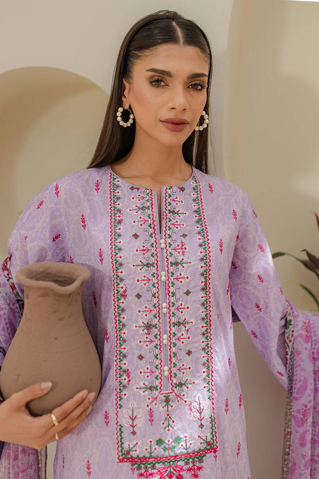 Zellbury | Unstitched 2 Piece Lawn | Embroidered Shirt Dupatta - 1659 by Maria Faisal - Registered Vendor of : Zellbury Women - type : Essential Unstitched - 100% original wedding dresses