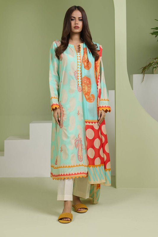 Zellbury | Unstitched 2 Piece Lawn | Embroidered Shirt Dupatta - 1716 by Maria Faisal - Registered Vendor of : Zellbury Women - type : Essential Unstitched - 100% original wedding dresses