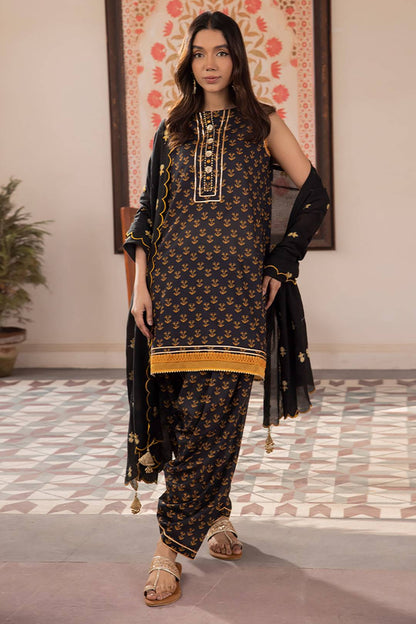 Zellbury | Unstitched 3 Piece Lawn | Embroidered Shirt Shalwar Dupatta - 1107 by Maria Faisal - Registered Vendor of : Zellbury Women - type : Essential Unstitched - 100% original wedding dresses