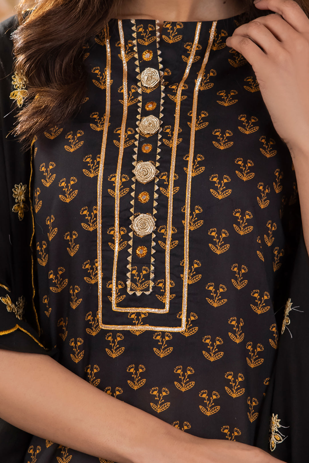 Zellbury | Unstitched 3 Piece Lawn | Embroidered Shirt Shalwar Dupatta - 1107 - Designer Dress with Intricate embroidery and embellishments. Shop elegent wedding dress at Maria Faisal.