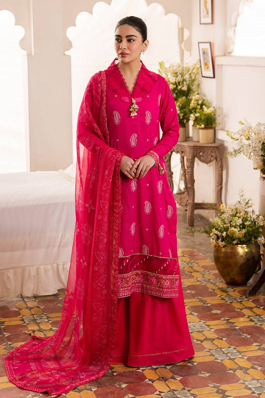 Zellbury | Unstitched 3 Piece Jacquard | Embroidered Shirt Shalwar Dupatta - 1118 by Maria Faisal - Registered Vendor of : Zellbury Women - type : Essential Unstitched - 100% original wedding dresses