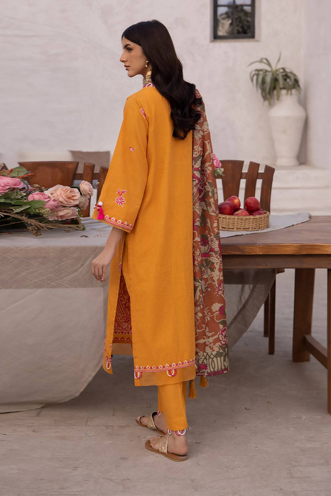 Zellbury | Unstitched 3 Piece Cambric | Embroidered Shirt Shalwar Dupatta - 1142 by Maria Faisal - Registered Vendor of : Zellbury Women - type : Signature Unstitched - 100% original wedding dresses