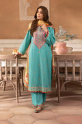 Zellbury | Unstitched 3 Piece Lawn | Embroidered Shirt Shalwar Dupatta - 1146 - Designer Dress with Intricate embroidery and embellishments. Shop elegent wedding dress at Maria Faisal.