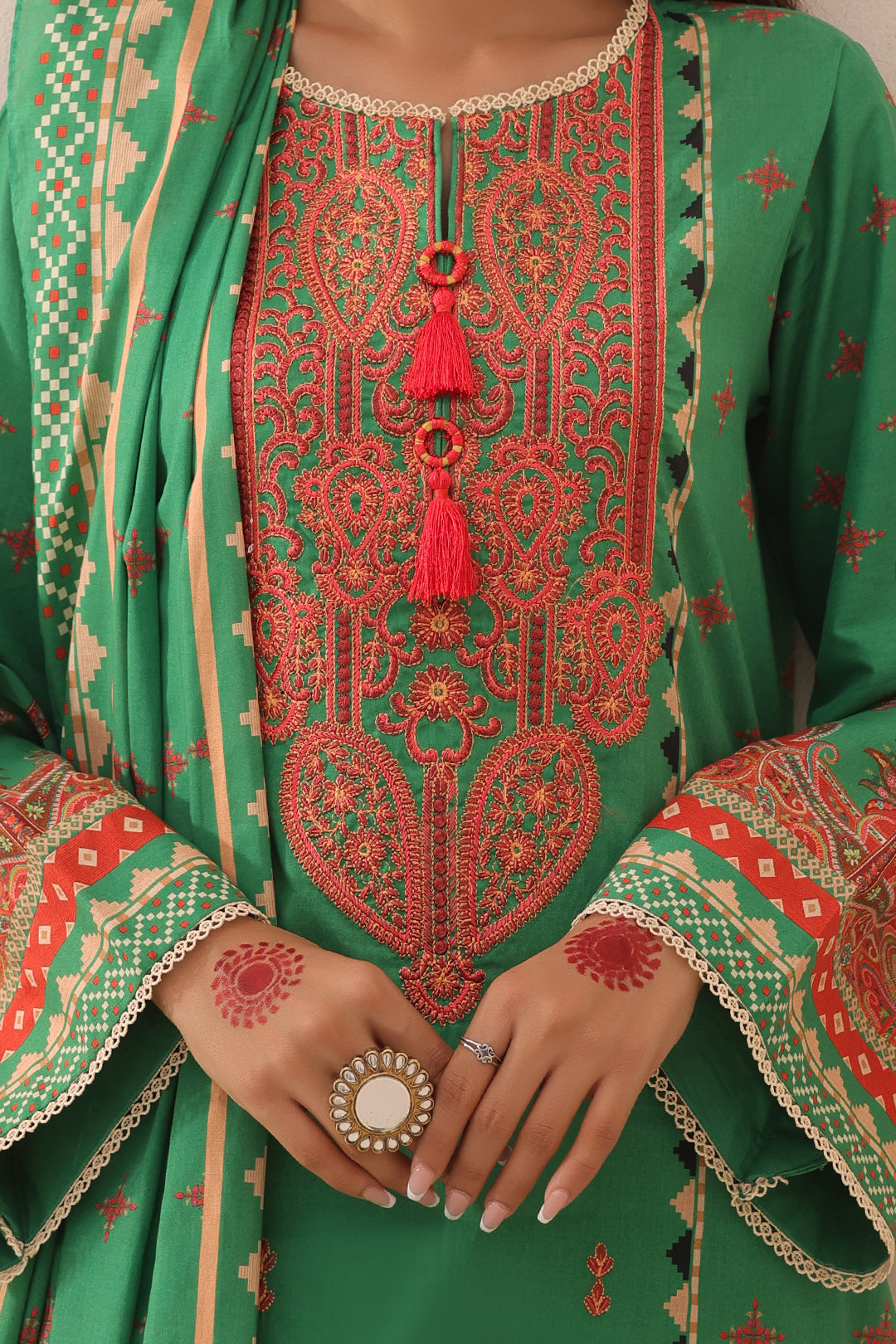 Zellbury | Unstitched 3 Piece Lawn | Embroidered Shirt Shalwar Dupatta - 1247 - Designer Dress with Intricate embroidery and embellishments. Shop elegent wedding dress at Maria Faisal.