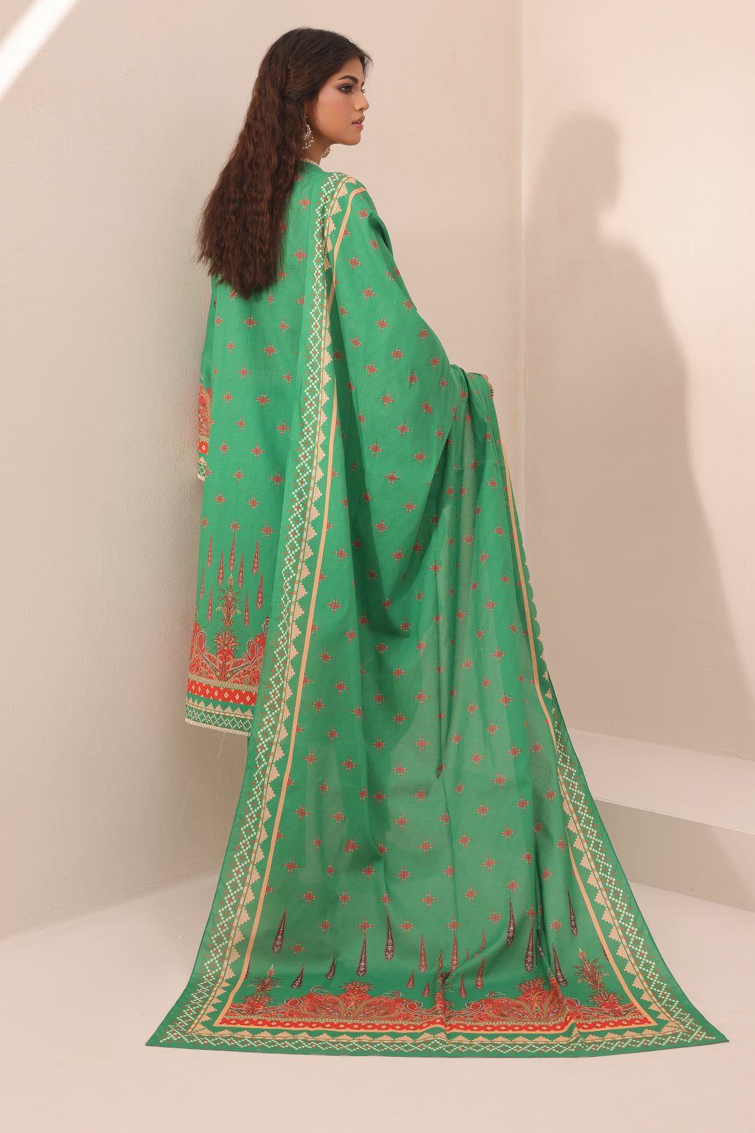 Zellbury | Unstitched 3 Piece Lawn | Embroidered Shirt Shalwar Dupatta - 1247 - Designer Dress with Intricate embroidery and embellishments. Shop elegent wedding dress at Maria Faisal.