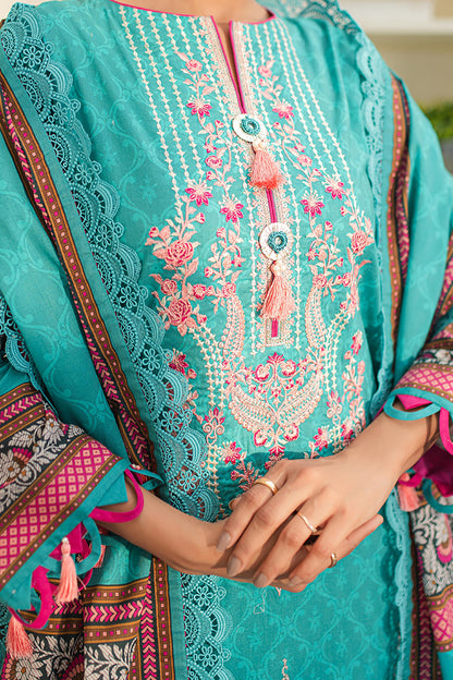 Zellbury | Unstitched 3 Piece Lawn | Embroidered Shirt Shalwar Dupatta - 1249 by Maria Faisal - Registered Vendor of : Zellbury Women - type : Essential Unstitched - 100% original wedding dresses