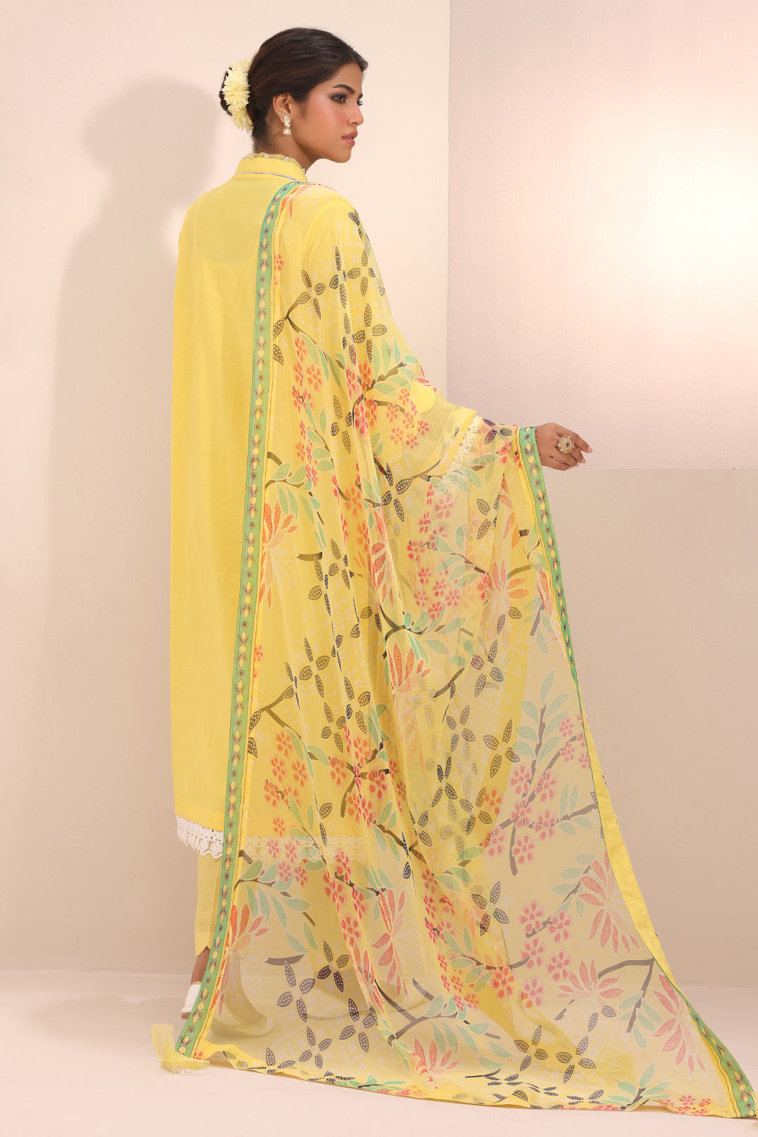 Zellbury | Unstitched 3 Piece Lawn | Embroidered Shirt Shalwar Dupatta - 1261 - Designer Dress with Intricate embroidery and embellishments. Shop elegent wedding dress at Maria Faisal.