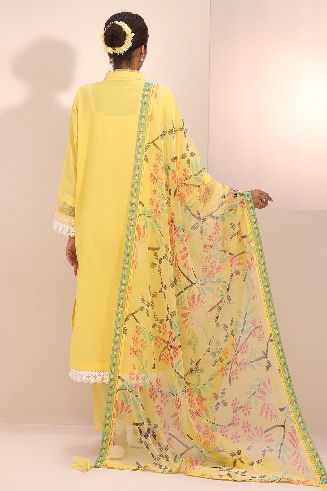 Zellbury | Unstitched 3 Piece Lawn | Embroidered Shirt Shalwar Dupatta - 1261 - Designer Dress with Intricate embroidery and embellishments. Shop elegent wedding dress at Maria Faisal.