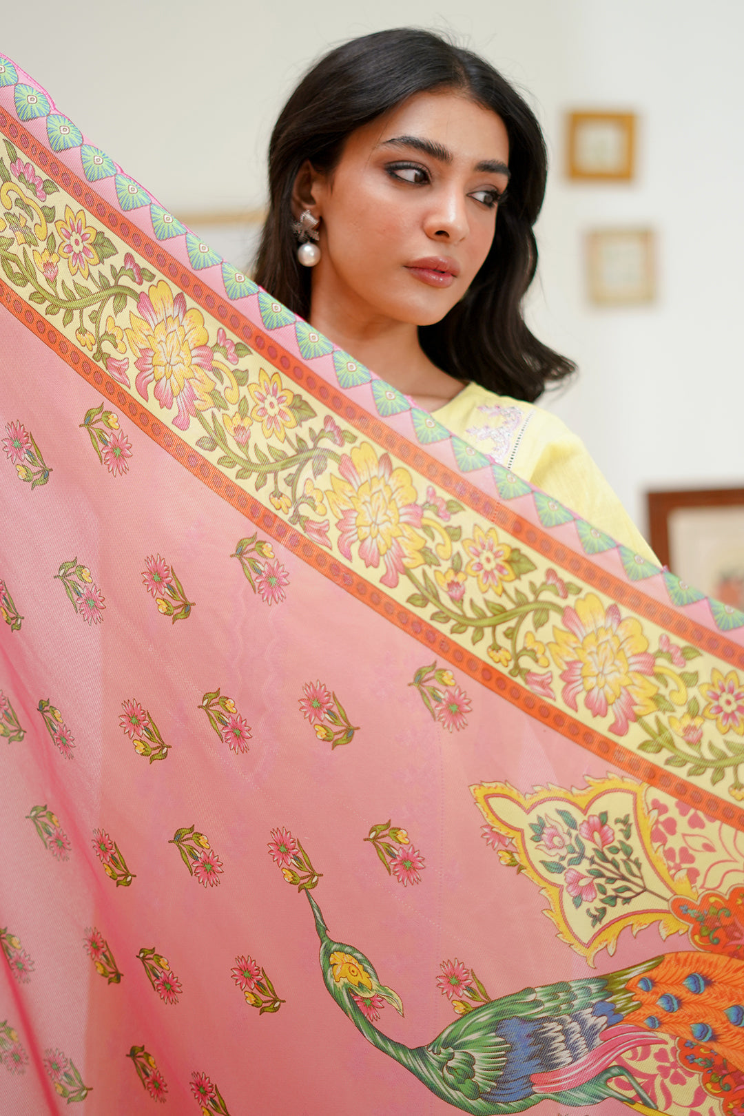 Zellbury | Unstitched 3 Piece Lawn | Embroidered Shirt Shalwar Dupatta - 1266 - Designer Dress with Intricate embroidery and embellishments. Shop elegent wedding dress at Maria Faisal.