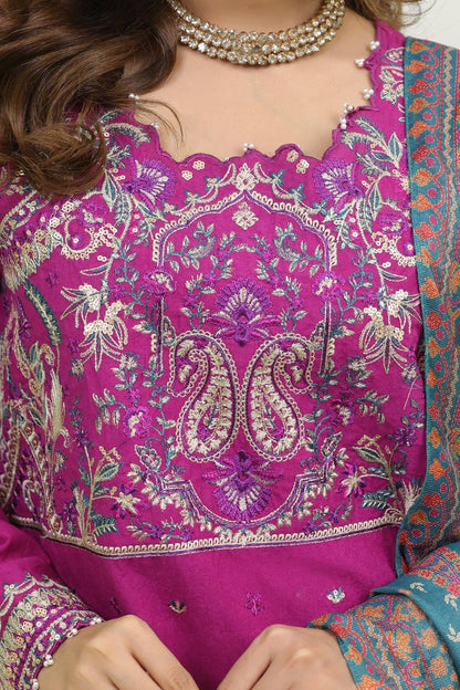 Zellbury | Unstitched 3 Piece Cambric | Embroidered Shirt Shalwar Dupatta - 1269 by Maria Faisal - Registered Vendor of : Zellbury Women - type : Signature Unstitched - 100% original wedding dresses