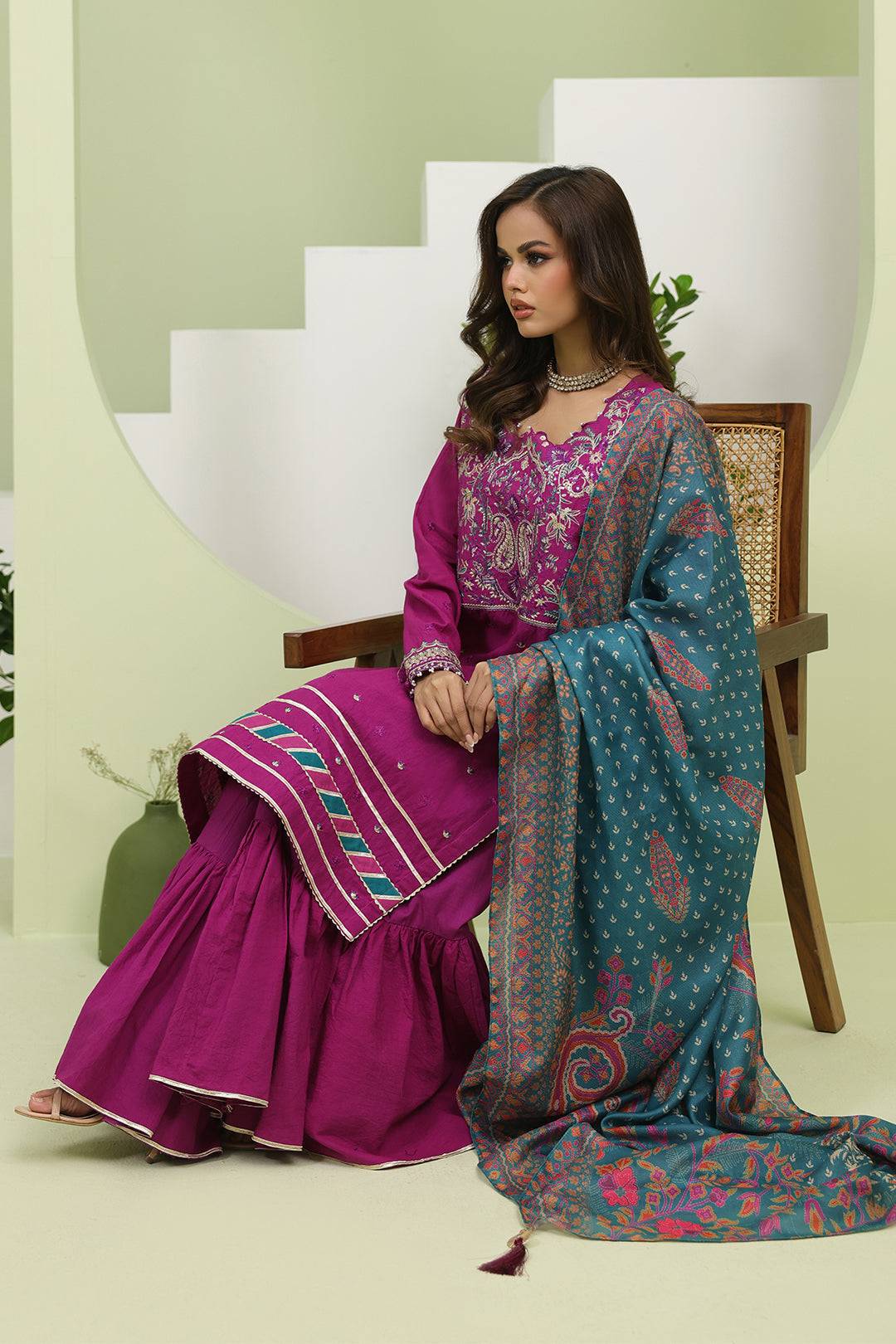 Zellbury | Unstitched 3 Piece Cambric | Embroidered Shirt Shalwar Dupatta - 1269 by Maria Faisal - Registered Vendor of : Zellbury Women - type : Signature Unstitched - 100% original wedding dresses