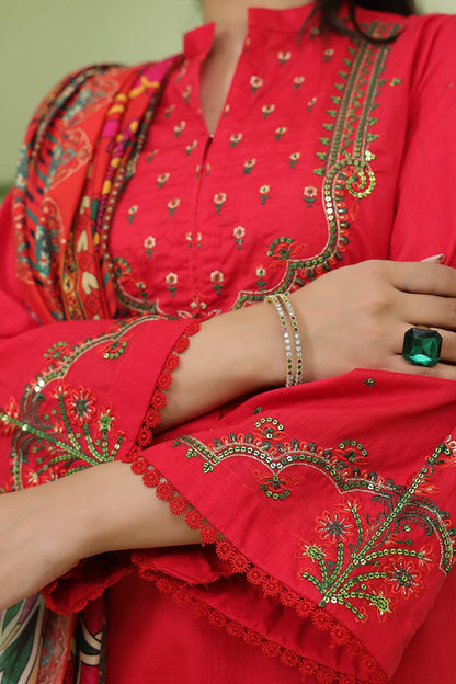 Zellbury | Unstitched 3 Piece Slub | Embroidered Shirt Shalwar Dupatta - 1272 by Maria Faisal - Registered Vendor of : Zellbury Women - type : Signature Unstitched - 100% original wedding dresses