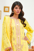 Zellbury | Unstitched 3 Piece Lawn | Embroidered Shirt Shalwar Dupatta - 1285 - Designer Dress with Intricate embroidery and embellishments. Shop elegent wedding dress at Maria Faisal.