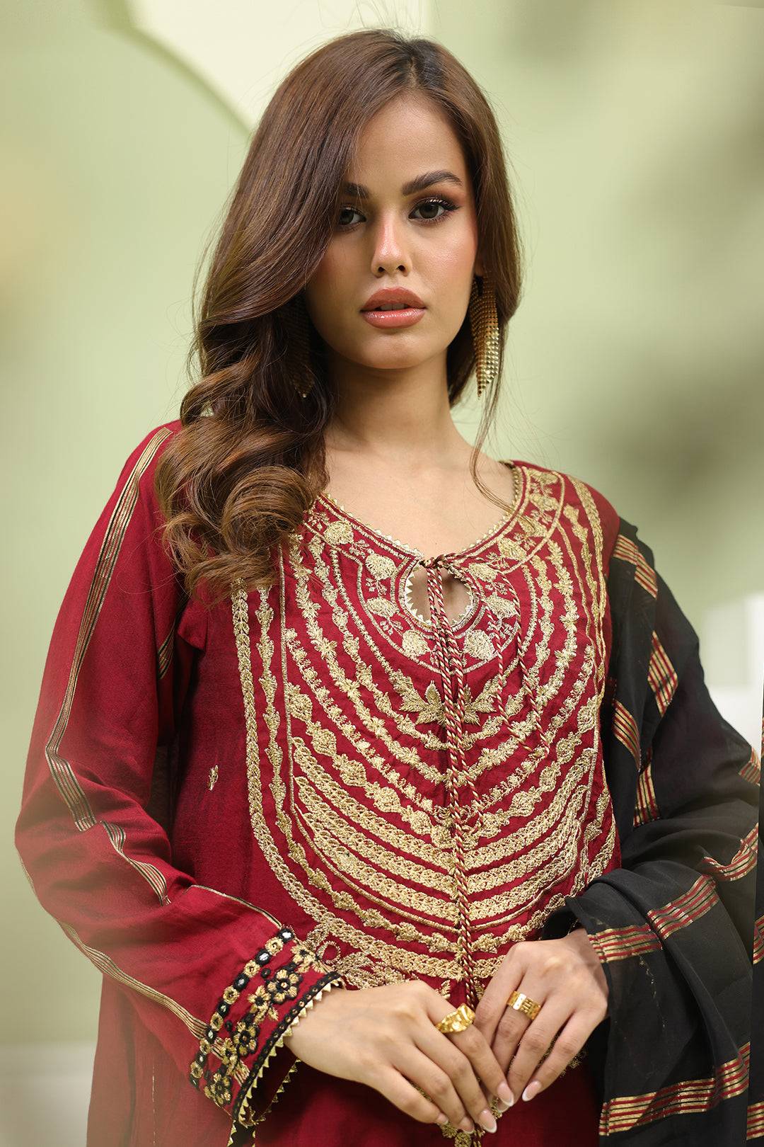 Zellbury | Unstitched 3 Piece Yarn | Embroidered Shirt Shalwar Dupatta - 1294 by Maria Faisal - Registered Vendor of : Zellbury Women - type : Signature Unstitched - 100% original wedding dresses