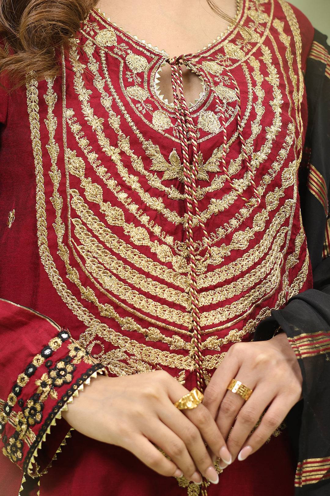 Zellbury | Unstitched 3 Piece Yarn | Embroidered Shirt Shalwar Dupatta - 1294 by Maria Faisal - Registered Vendor of : Zellbury Women - type : Signature Unstitched - 100% original wedding dresses