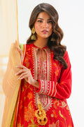 Zellbury | Unstitched 3 Piece Lawn | Embroidered Shirt Shalwar Dupatta - 1295 - Designer Dress with Intricate embroidery and embellishments. Shop elegent wedding dress at Maria Faisal.