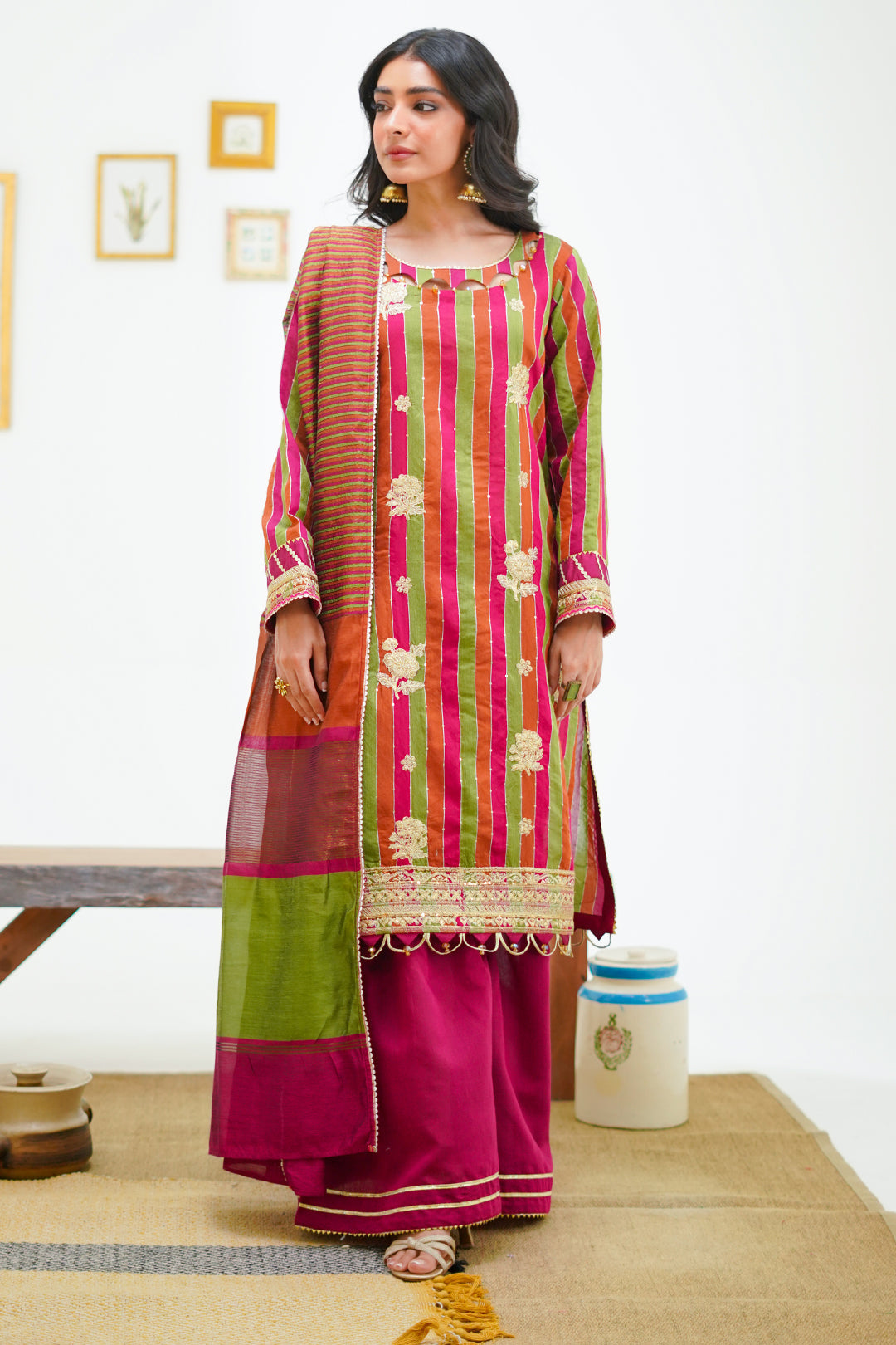 Zellbury | Unstitched 3 Piece Yarn | Embroidered Shirt Shalwar Dupatta - 1299 - Designer Dress with Intricate embroidery and embellishments. Shop elegent wedding dress at Maria Faisal.
