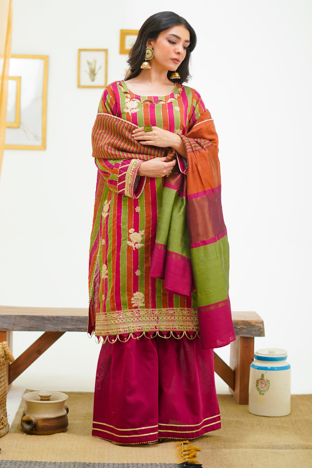 Zellbury | Unstitched 3 Piece Yarn | Embroidered Shirt Shalwar Dupatta - 1299 - Designer Dress with Intricate embroidery and embellishments. Shop elegent wedding dress at Maria Faisal.