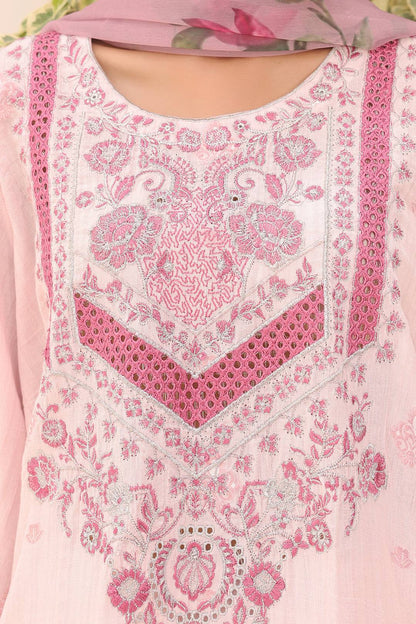 Zellbury | Unstitched 3 Piece Cambric | Embroidered Shirt Shalwar Dupatta - 1543 by Maria Faisal - Registered Vendor of : Zellbury Women - type : Signature Unstitched - 100% original wedding dresses