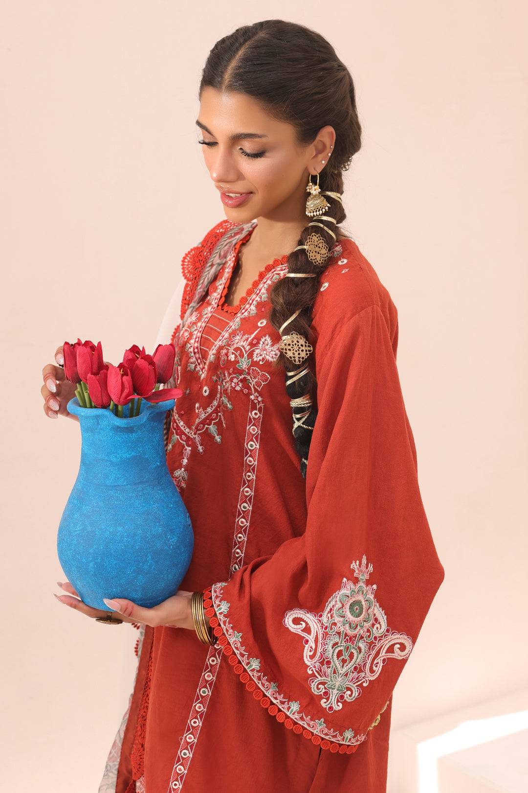 Zellbury | Unstitched 3 Piece Cambric | Embroidered Shirt Shalwar Dupatta - 1544 by Maria Faisal - Registered Vendor of : Zellbury Women - type : Signature Unstitched - 100% original wedding dresses
