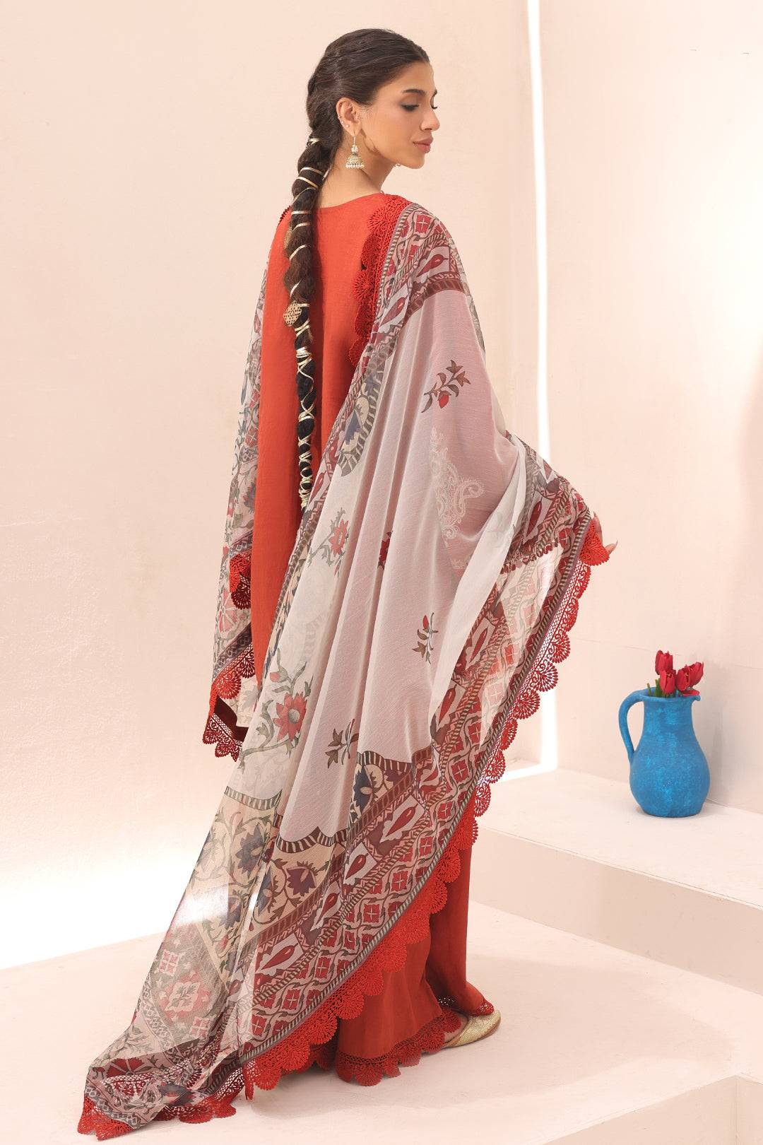 Zellbury | Unstitched 3 Piece Cambric | Embroidered Shirt Shalwar Dupatta - 1544 by Maria Faisal - Registered Vendor of : Zellbury Women - type : Signature Unstitched - 100% original wedding dresses