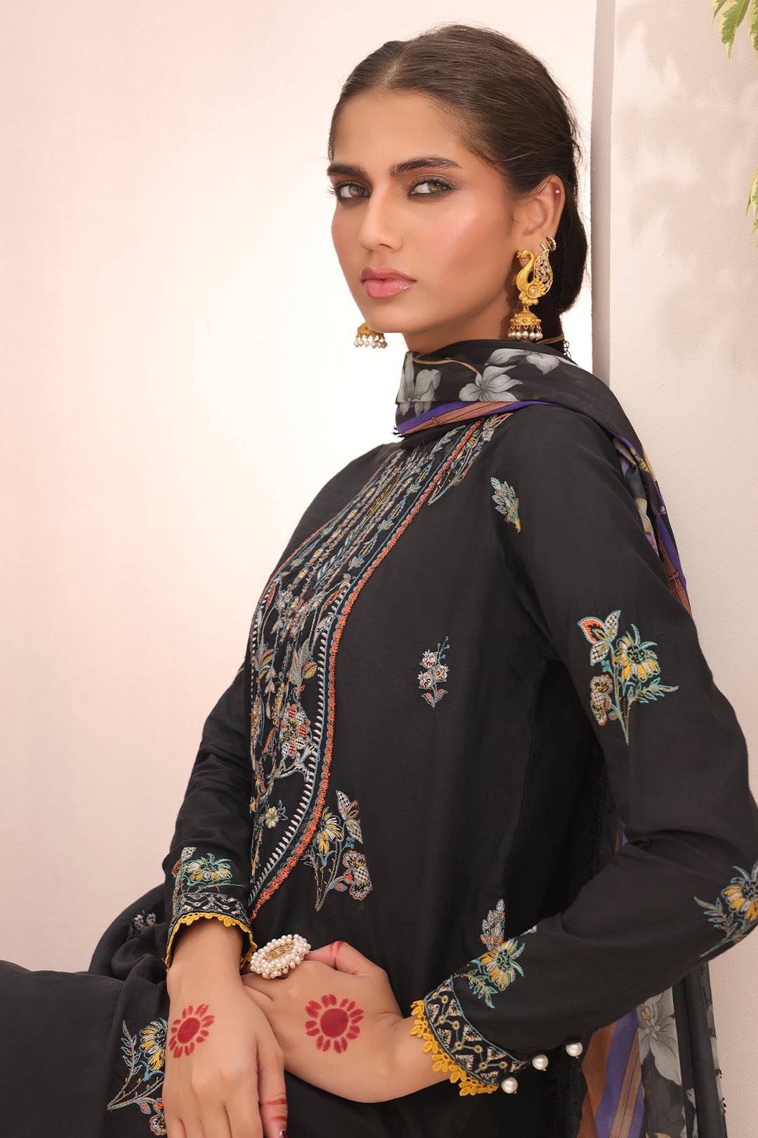 Zellbury | Unstitched 3 Piece Cambric | Embroidered Shirt Shalwar Dupatta - 1547 by Maria Faisal - Registered Vendor of : Zellbury Women - type : Signature Unstitched - 100% original wedding dresses