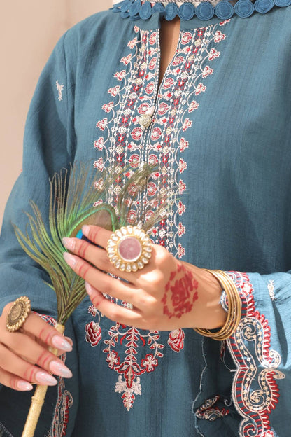 Zellbury | Unstitched 3 Piece Lawn | Embroidered Shirt Shalwar Dupatta - 1549 by Maria Faisal - Registered Vendor of : Zellbury Women - type : Signature Unstitched - 100% original wedding dresses