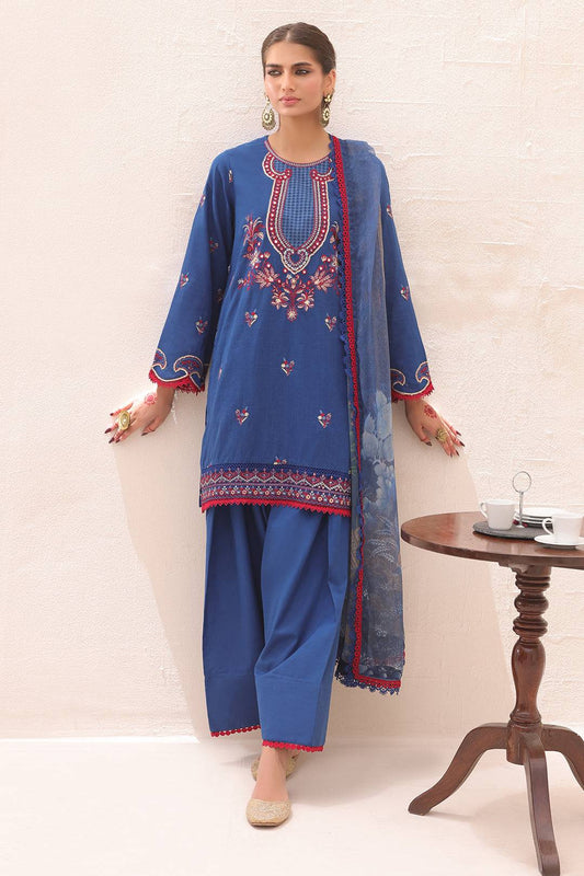 Zellbury | Unstitched 3 Piece Lawn | Embroidered Shirt Shalwar Dupatta - 1551 by Maria Faisal - Registered Vendor of : Zellbury Women - type : Signature Unstitched - 100% original wedding dresses