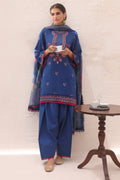 Zellbury | Unstitched 3 Piece Lawn | Embroidered Shirt Shalwar Dupatta - 1551 - Designer Dress with Intricate embroidery and embellishments. Shop elegent wedding dress at Maria Faisal.