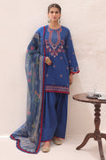 Zellbury | Unstitched 3 Piece Lawn | Embroidered Shirt Shalwar Dupatta - 1551 - Designer Dress with Intricate embroidery and embellishments. Shop elegent wedding dress at Maria Faisal.