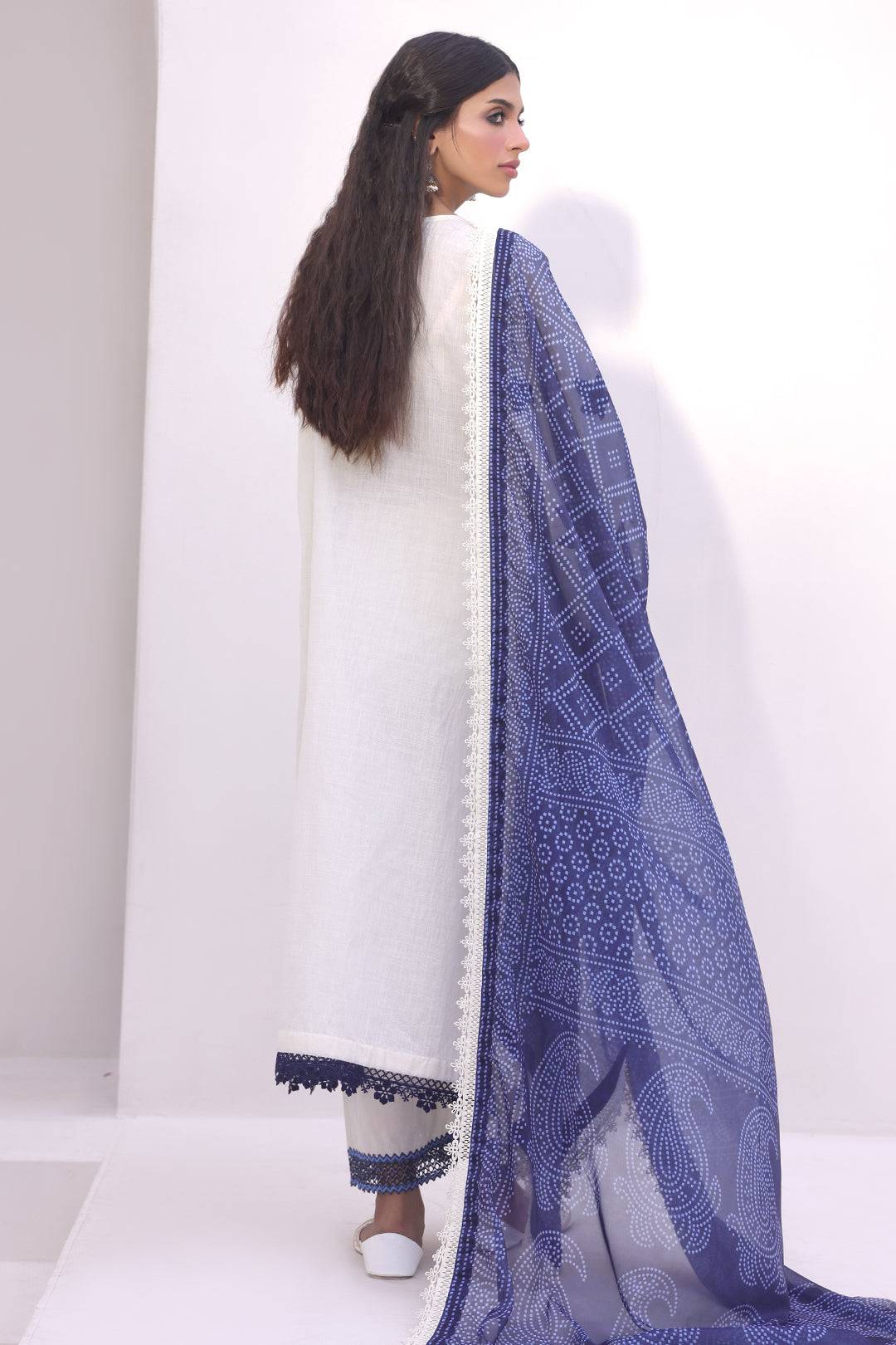 Zellbury | Unstitched 3 Piece Cambric | Embroidered Shirt Shalwar Dupatta - 1554 by Maria Faisal - Registered Vendor of : Zellbury Women - type : Signature Unstitched - 100% original wedding dresses