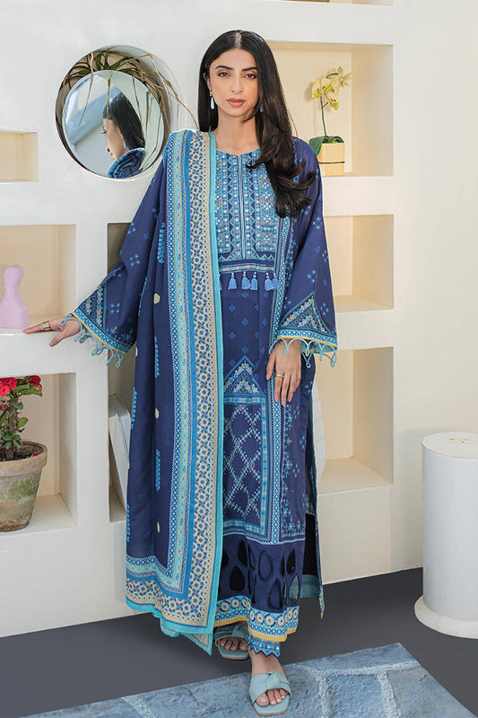 Zellbury | Unstitched 3 Piece Lawn | Embroidered Shirt Shalwar Dupatta - 1681 by Maria Faisal - Registered Vendor of : Zellbury Women - type : Essential Unstitched - 100% original wedding dresses