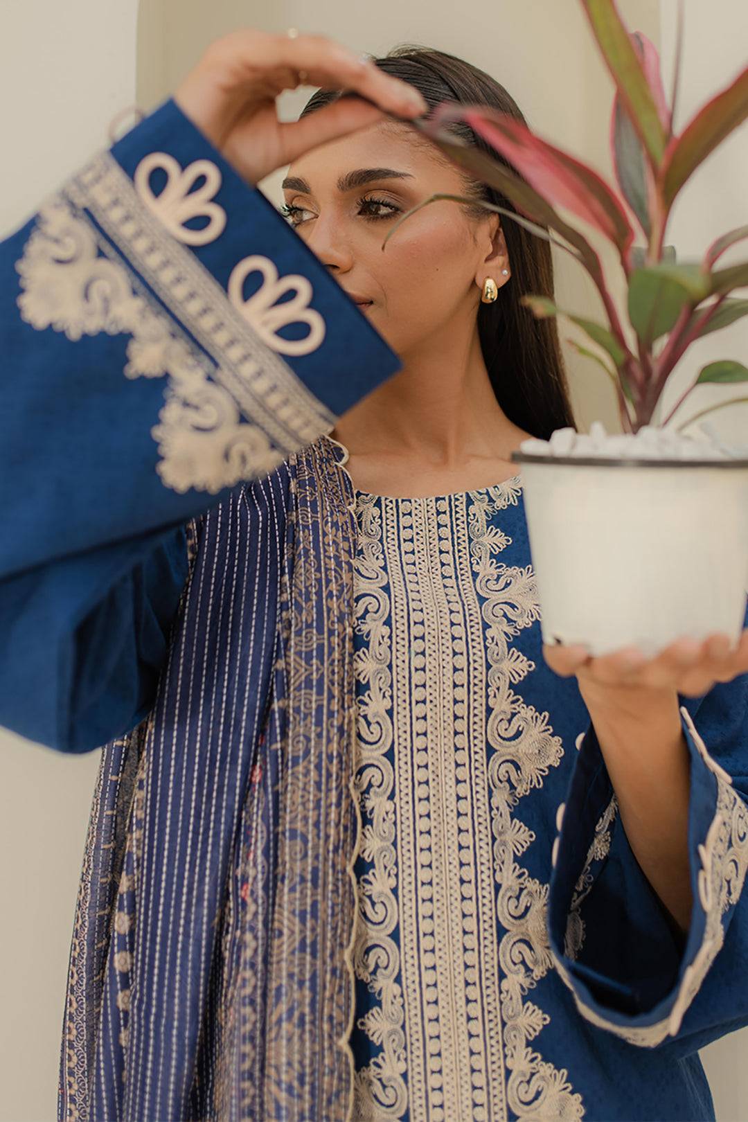 Zellbury | Unstitched 3 Piece Jacquard | Embroidered Shirt Shalwar Dupatta - 1767 by Maria Faisal - Registered Vendor of : Zellbury Women - type : Essential Unstitched - 100% original wedding dresses