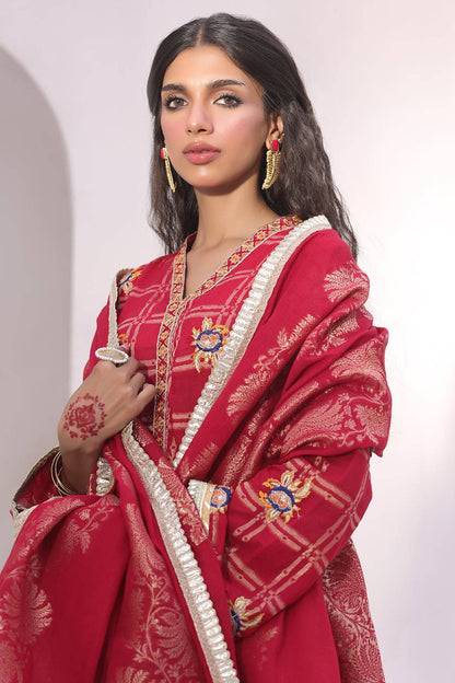 Zellbury | Unstitched 3 Piece Jacquard | Embroidered Shirt Shalwar Dupatta - 1803 by Maria Faisal - Registered Vendor of : Zellbury Women - type : Signature Unstitched - 100% original wedding dresses