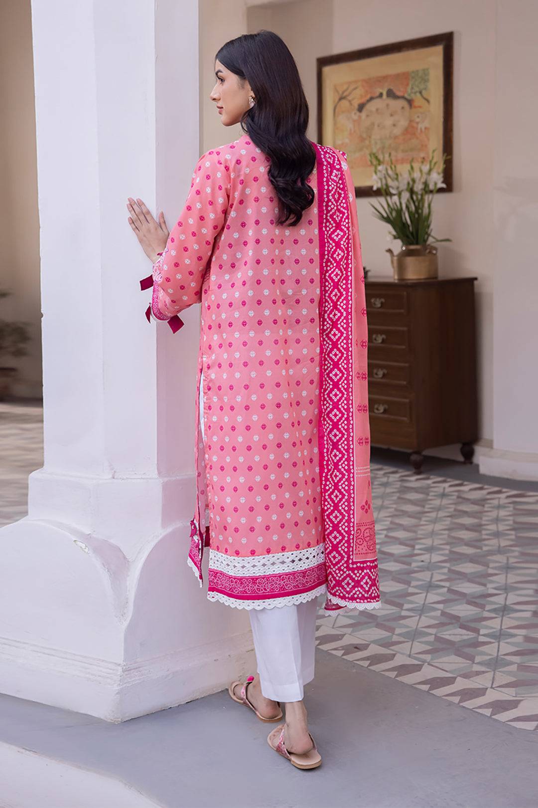 Zellbury | Unstitched 2 Piece Lawn | Shirt Dupatta - 1014 by Maria Faisal - Registered Vendor of : Zellbury Women - type : Essential Unstitched - 100% original wedding dresses