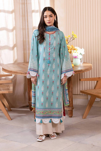 Zellbury | Unstitched 2 Piece Lawn | Shirt Dupatta - 1021 by Maria Faisal - Registered Vendor of : Zellbury Women - type : Essential Unstitched - 100% original wedding dresses