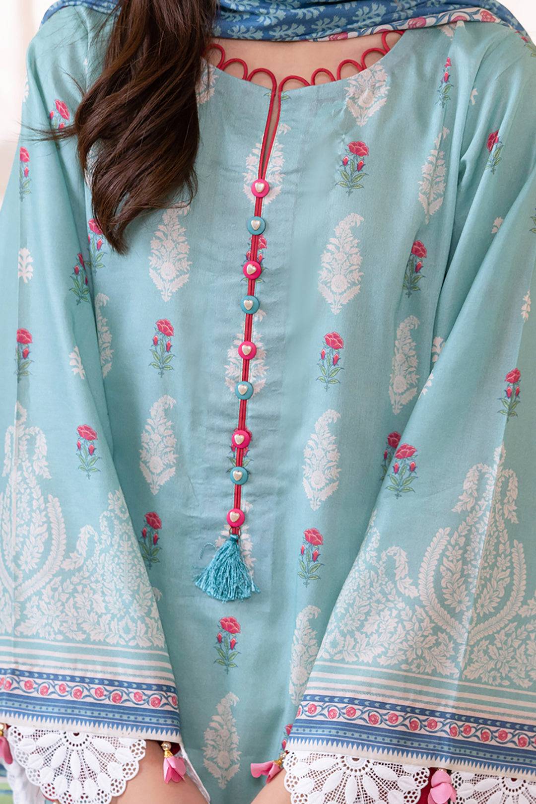 Zellbury | Unstitched 2 Piece Lawn | Shirt Dupatta - 1021 by Maria Faisal - Registered Vendor of : Zellbury Women - type : Essential Unstitched - 100% original wedding dresses