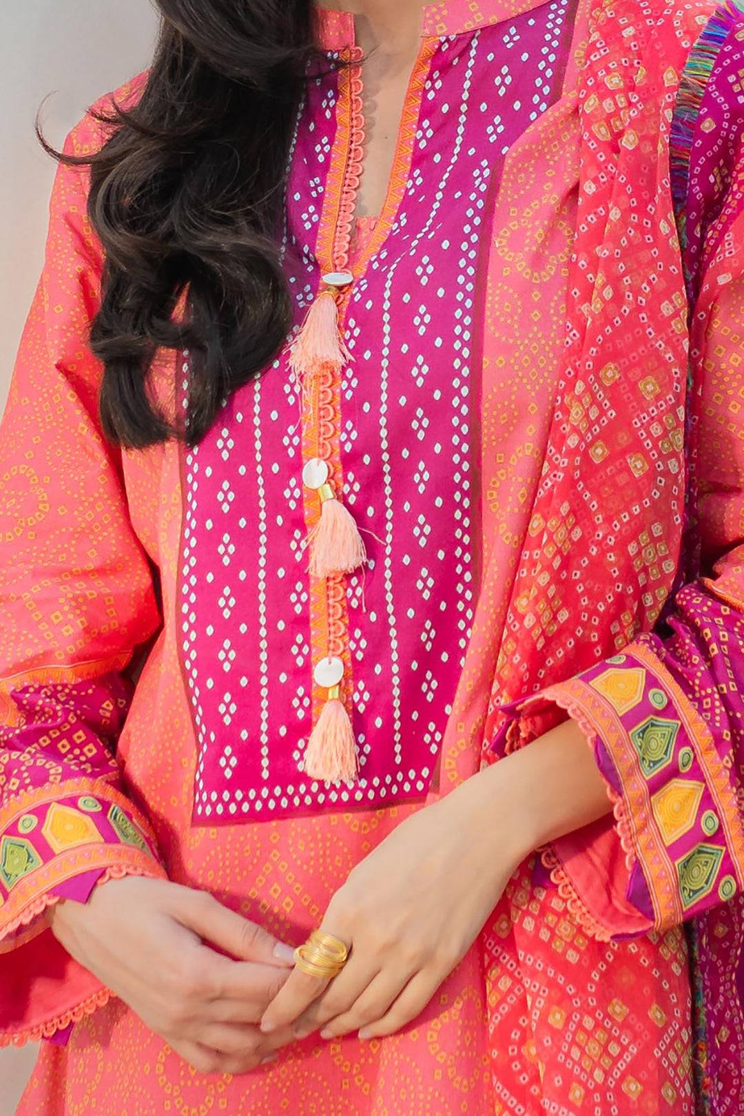 Zellbury | Unstitched 2 Piece Lawn | Shirt Dupatta - 1150 by Maria Faisal - Registered Vendor of : Zellbury Women - type : Essential Unstitched - 100% original wedding dresses