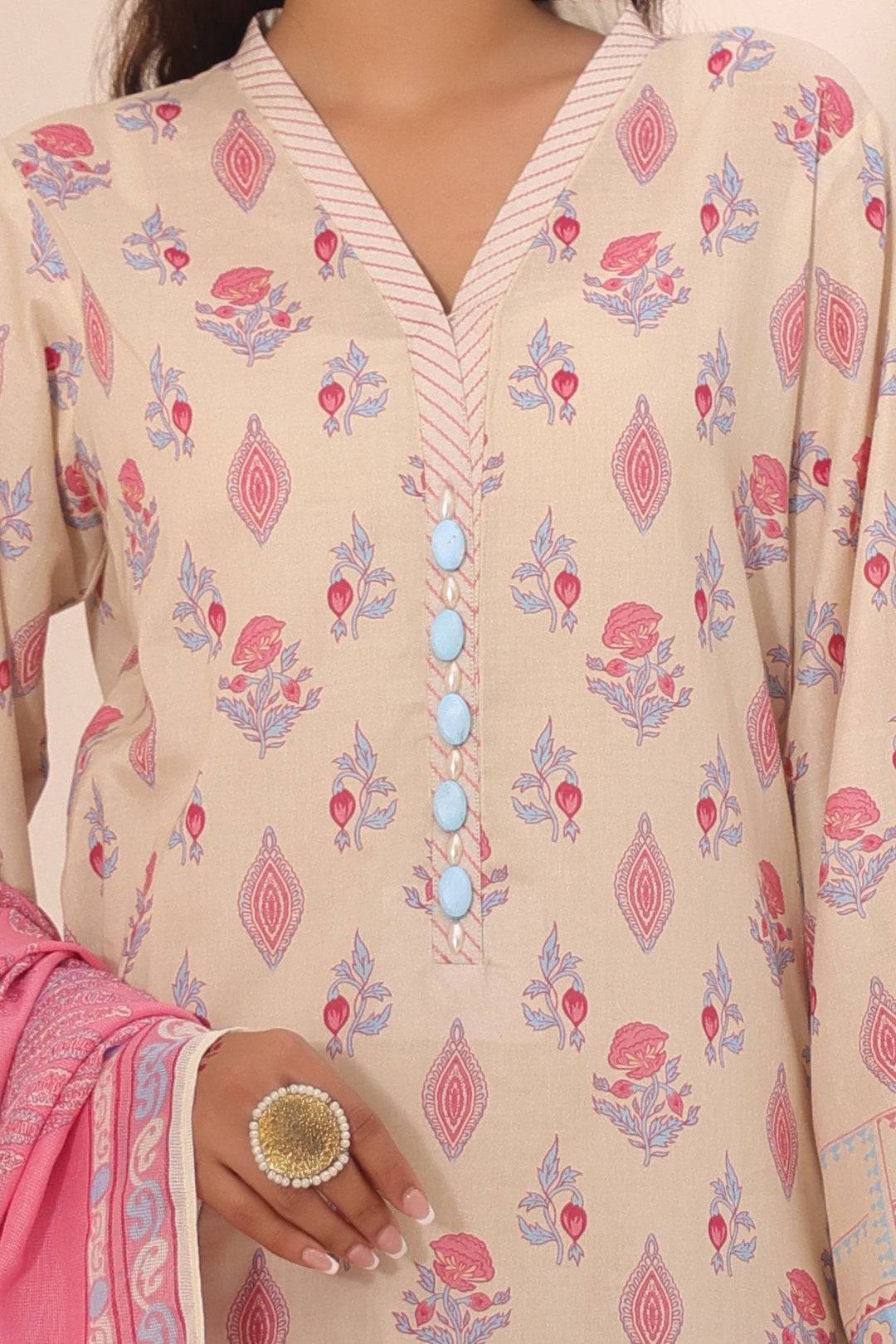 Zellbury | Unstitched 2 Piece Lawn | Shirt Dupatta - 1152 by Maria Faisal - Registered Vendor of : Zellbury Women - type : Essential Unstitched - 100% original wedding dresses