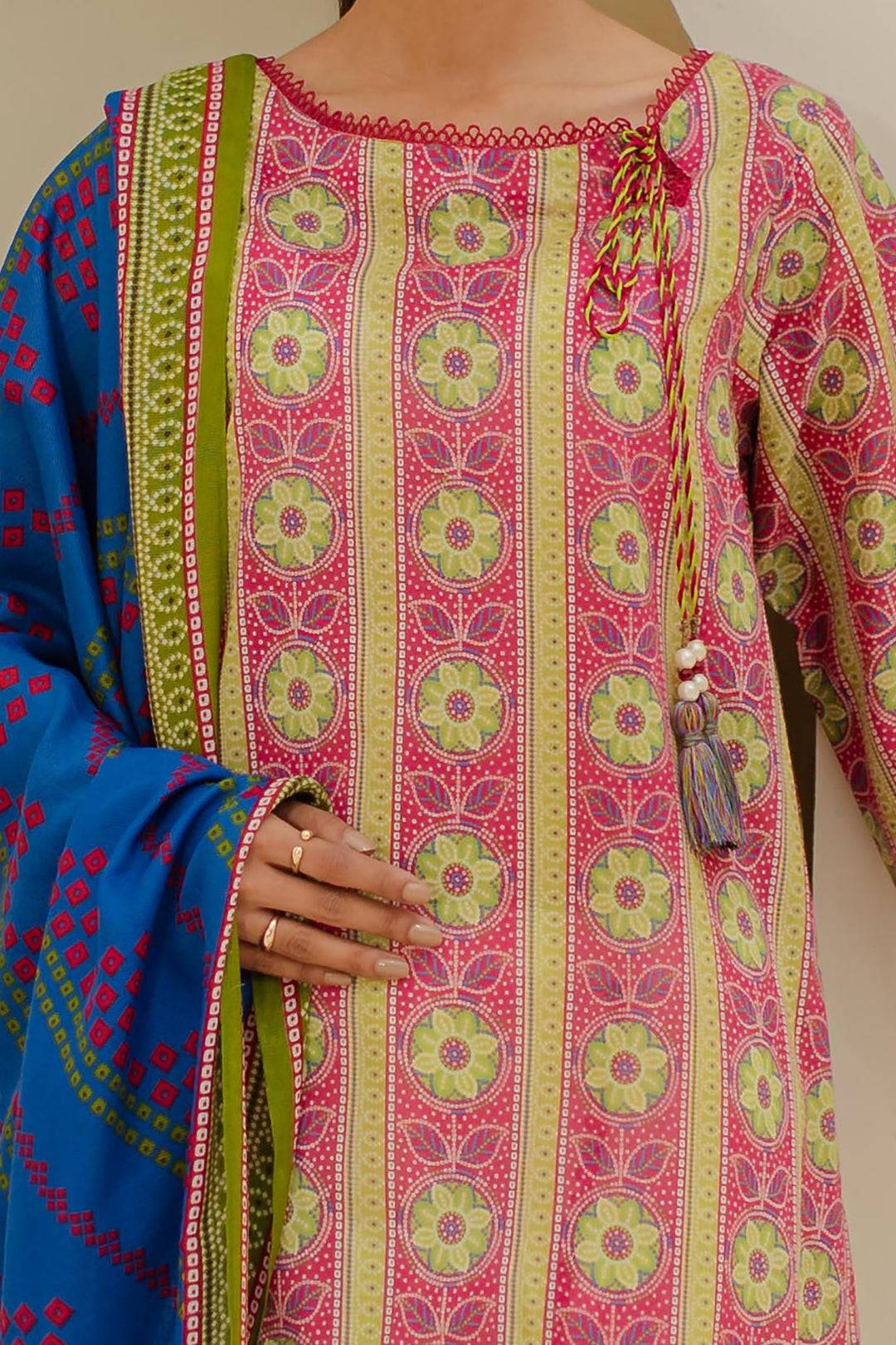 Zellbury | Unstitched 2 Piece Lawn | Shirt Dupatta - 1156 by Maria Faisal - Registered Vendor of : Zellbury Women - type : Essential Unstitched - 100% original wedding dresses