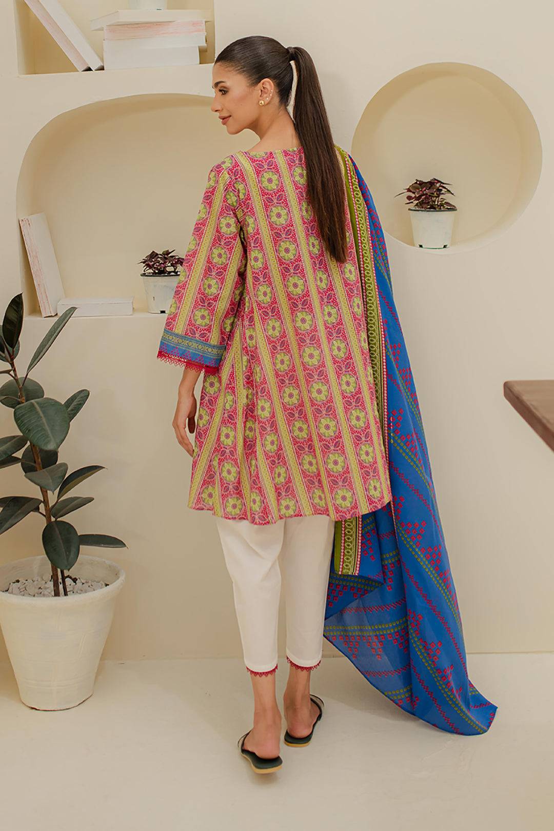 Zellbury | Unstitched 2 Piece Lawn | Shirt Dupatta - 1156 by Maria Faisal - Registered Vendor of : Zellbury Women - type : Essential Unstitched - 100% original wedding dresses