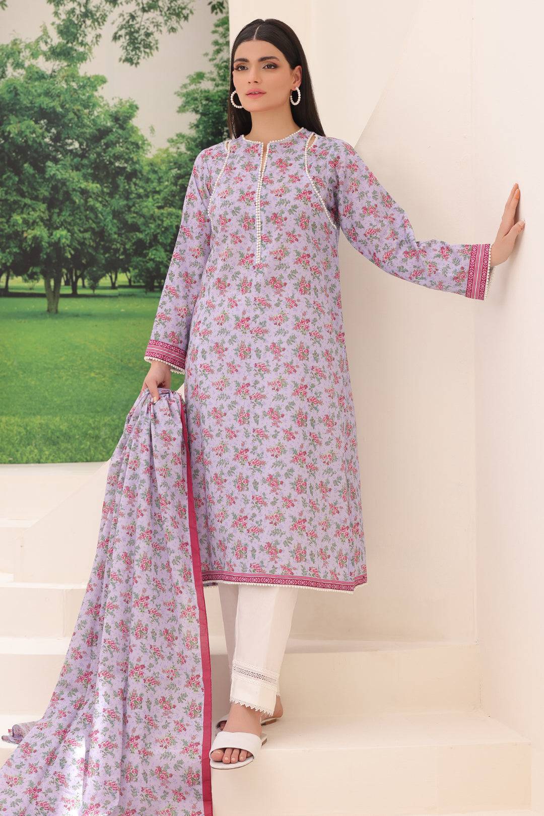 Zellbury | Unstitched 2 Piece Lawn | Shirt Dupatta - 1161 by Maria Faisal - Registered Vendor of : Zellbury Women - type : Essential Unstitched - 100% original wedding dresses