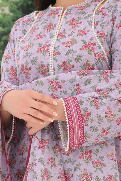 Zellbury | Unstitched 2 Piece Lawn | Shirt Dupatta - 1161 by Maria Faisal - Registered Vendor of : Zellbury Women - type : Essential Unstitched - 100% original wedding dresses
