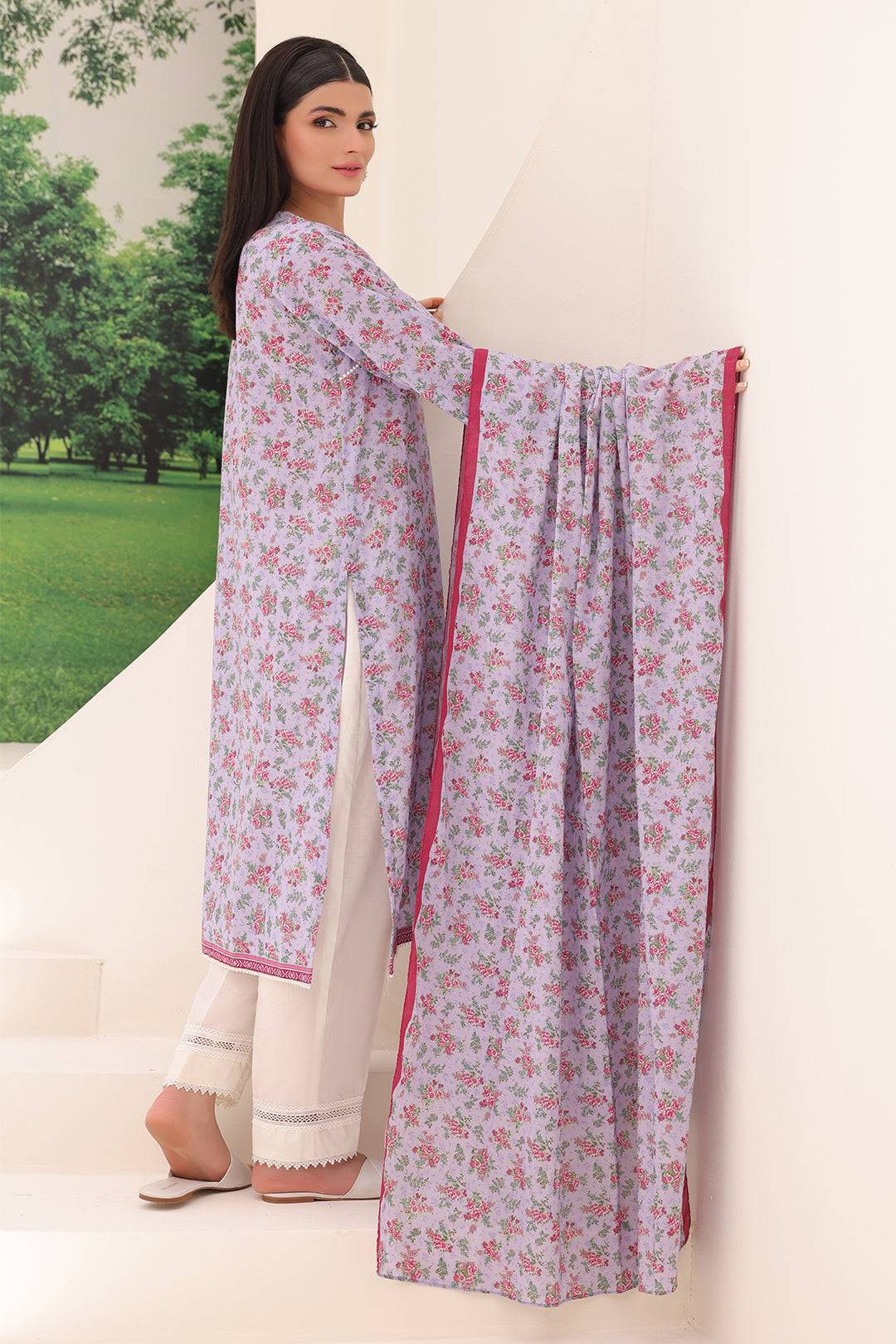 Zellbury | Unstitched 2 Piece Lawn | Shirt Dupatta - 1161 by Maria Faisal - Registered Vendor of : Zellbury Women - type : Essential Unstitched - 100% original wedding dresses